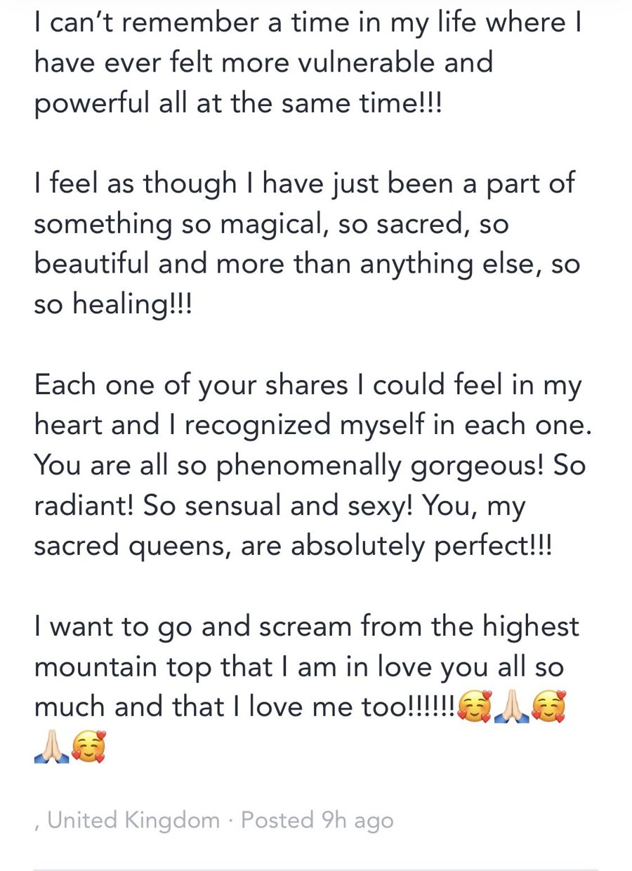 Testimonial from a Temple of Radiance student