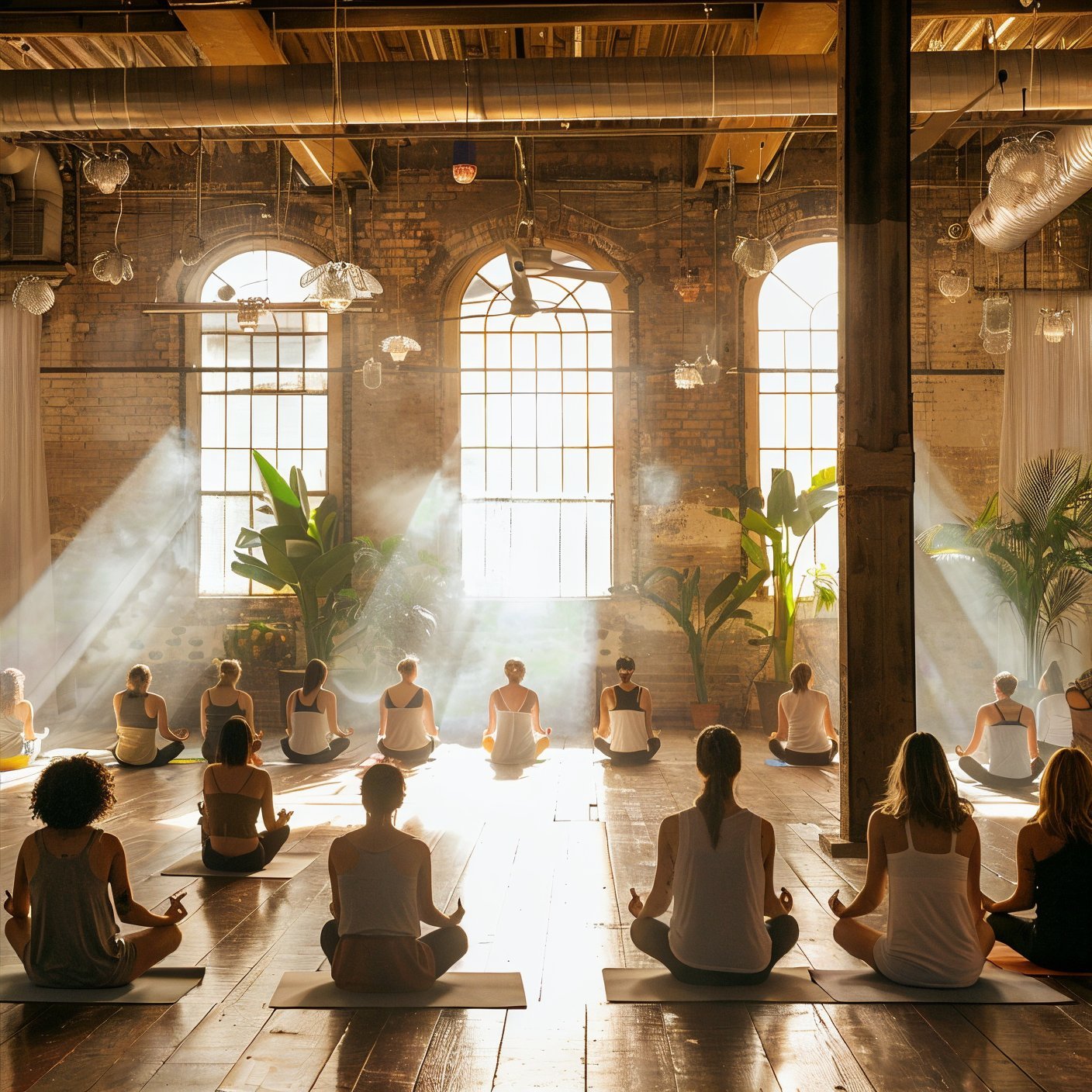 Light-filled practice hall