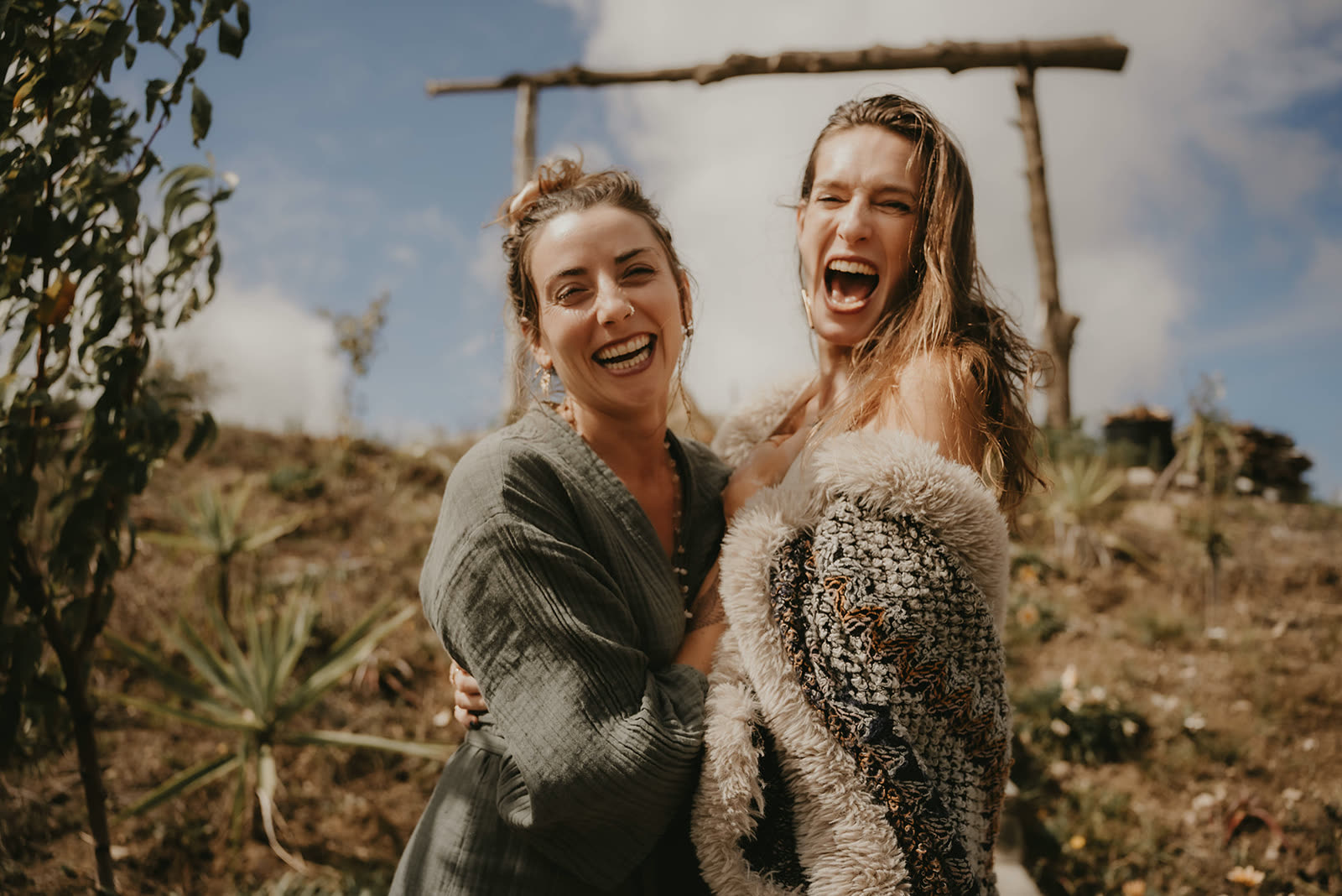 Arja Hendrikx and Amanda Biccum laughing together