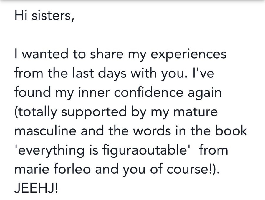Testimonial from a Temple of Radiance student