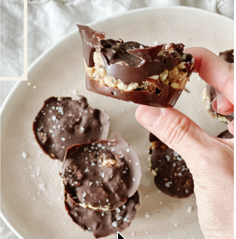 chocolate and rice puff cups