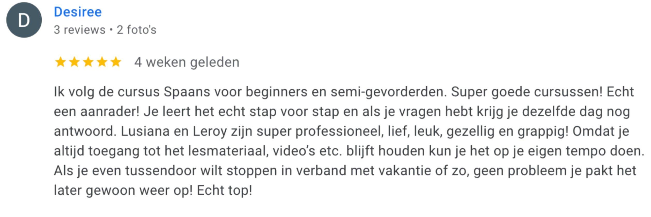 Review Desiree
