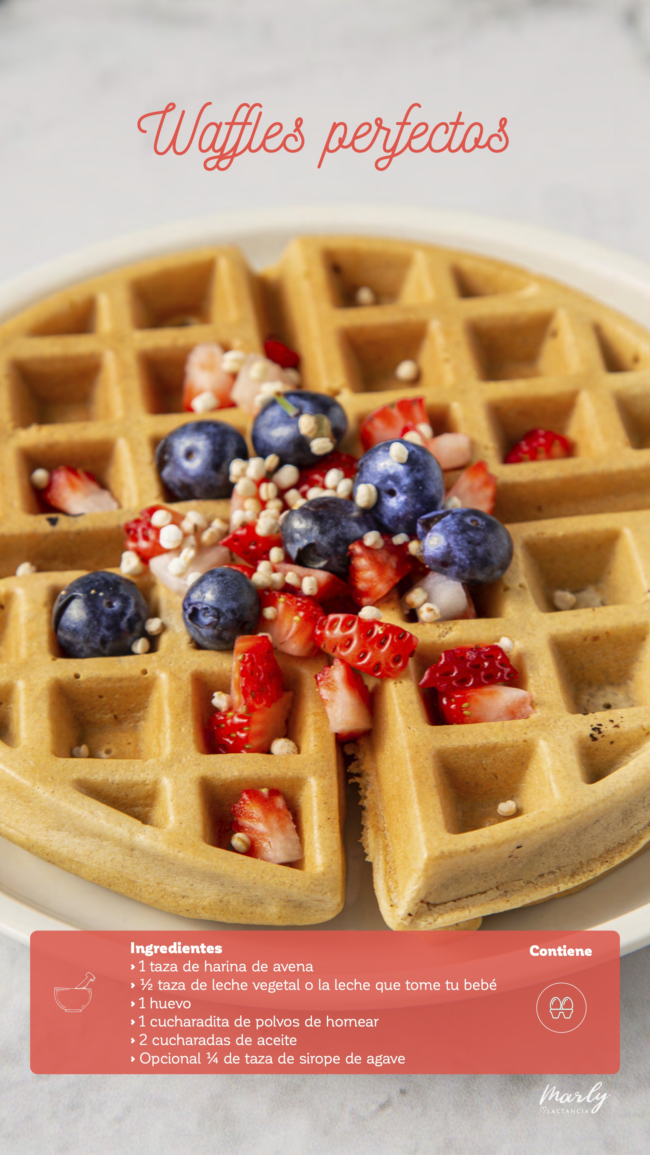 Receta de waffles perfectos