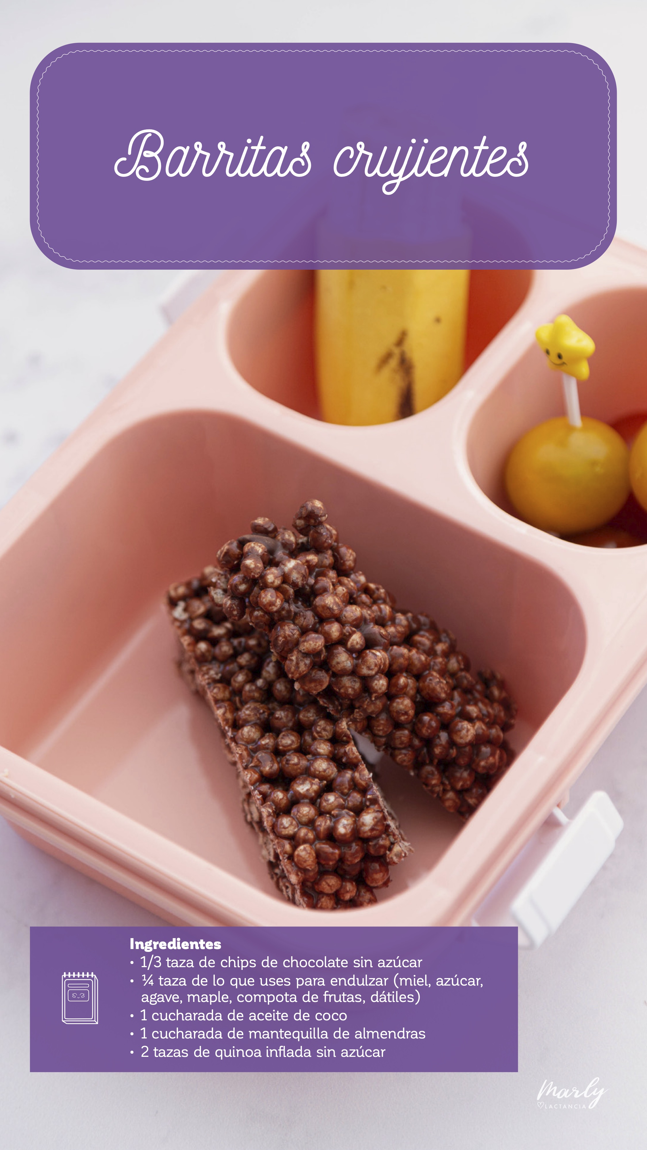 Receta incluida en el ebook 40 Ideas de Colaciones
