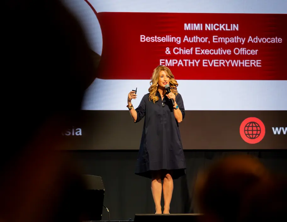 Mimi Empathy Everywhere CEO on stage
