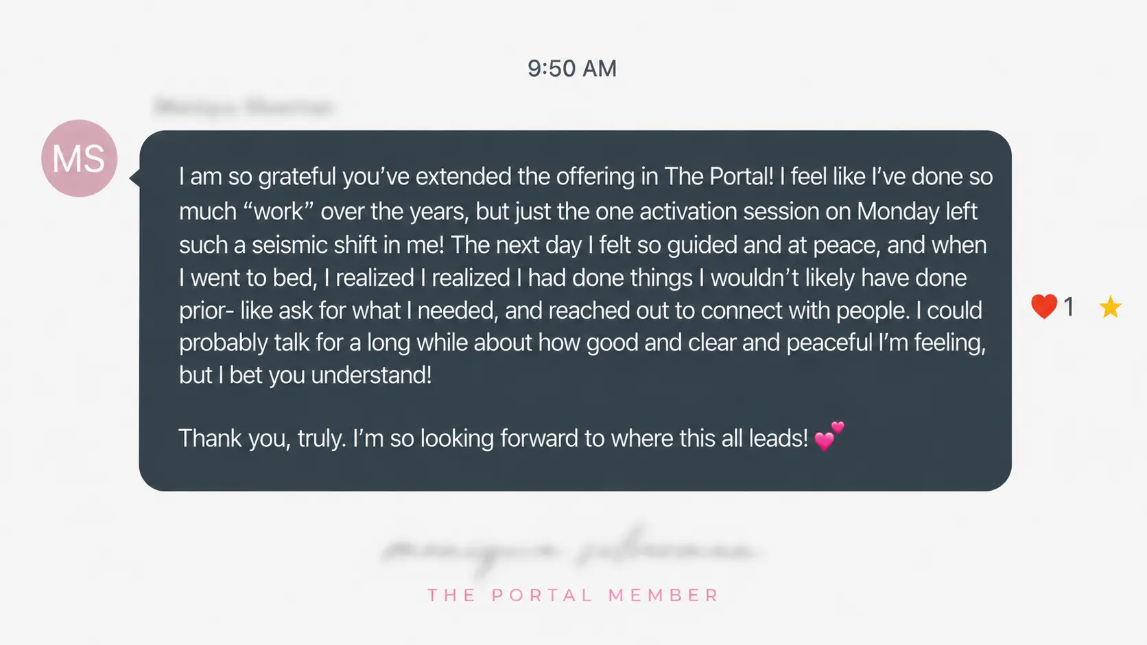 The Portal Testimonial