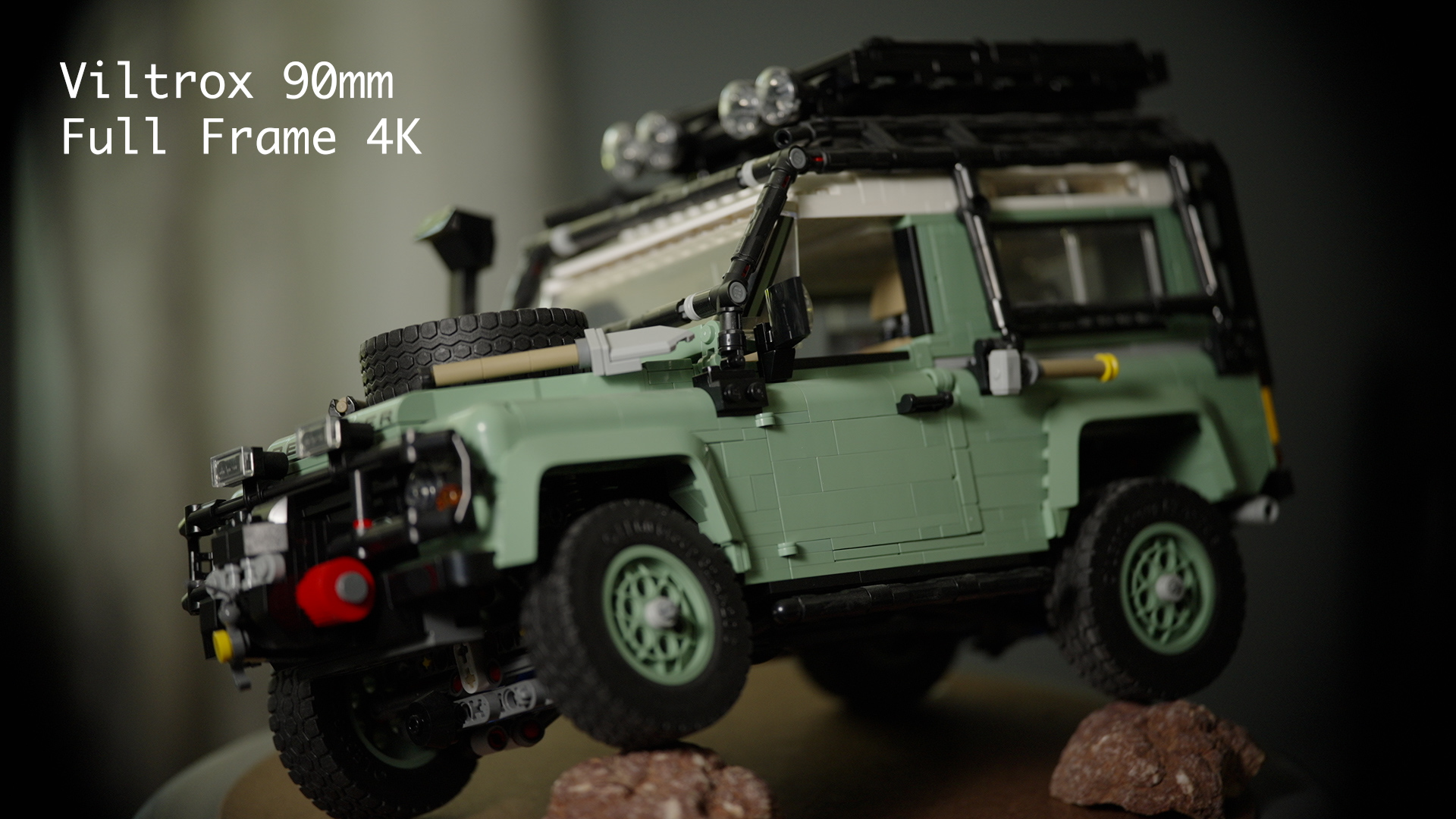 Viltrox 90mm Super 35 lens used in full-frame 4K with dark vignetting around the image