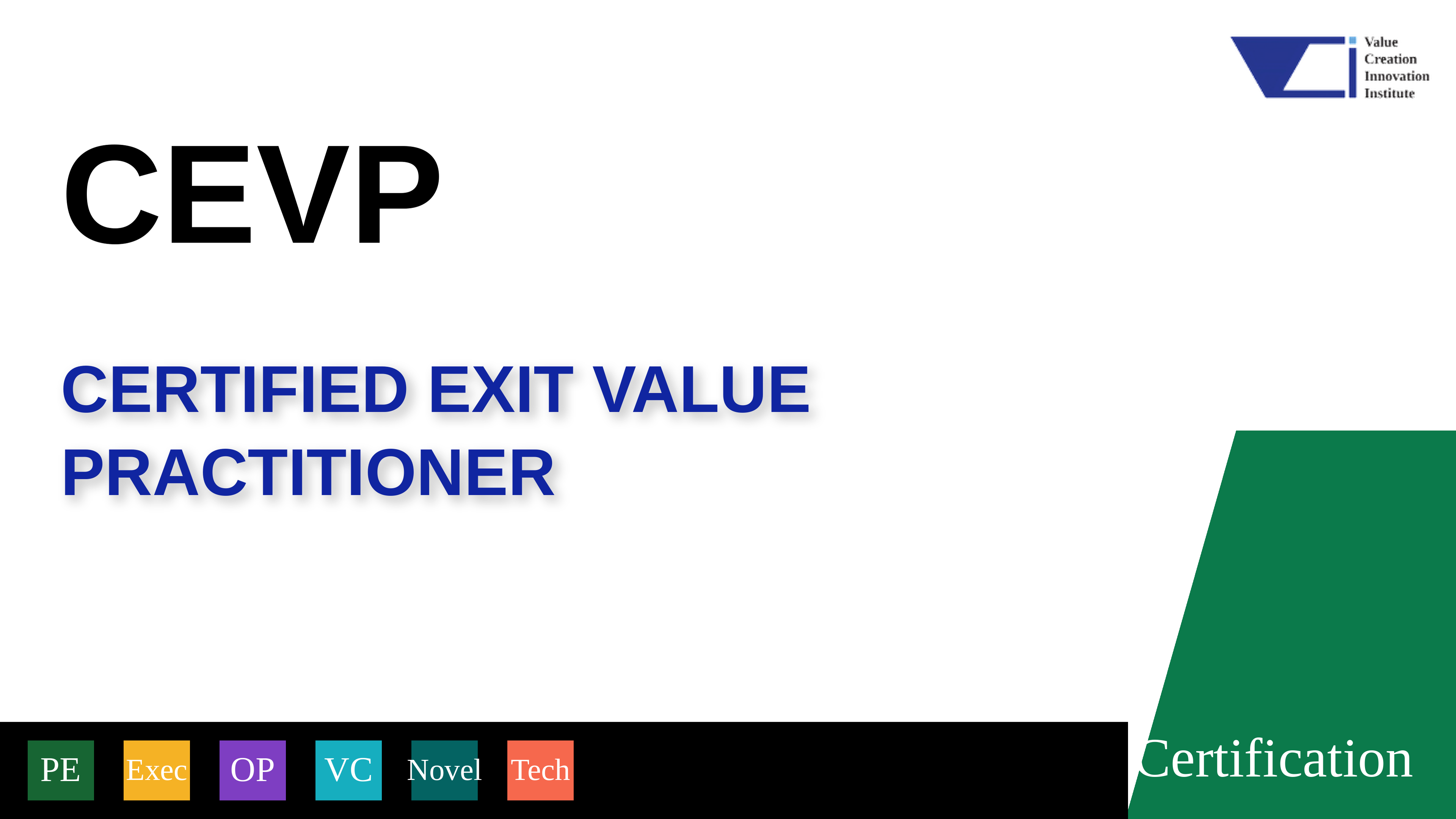 CEVP Certified Exit Value Practitioner
