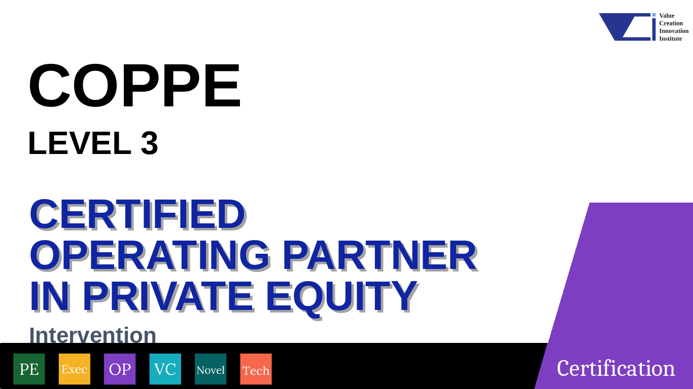 COPPE Level 3 Intervention course card