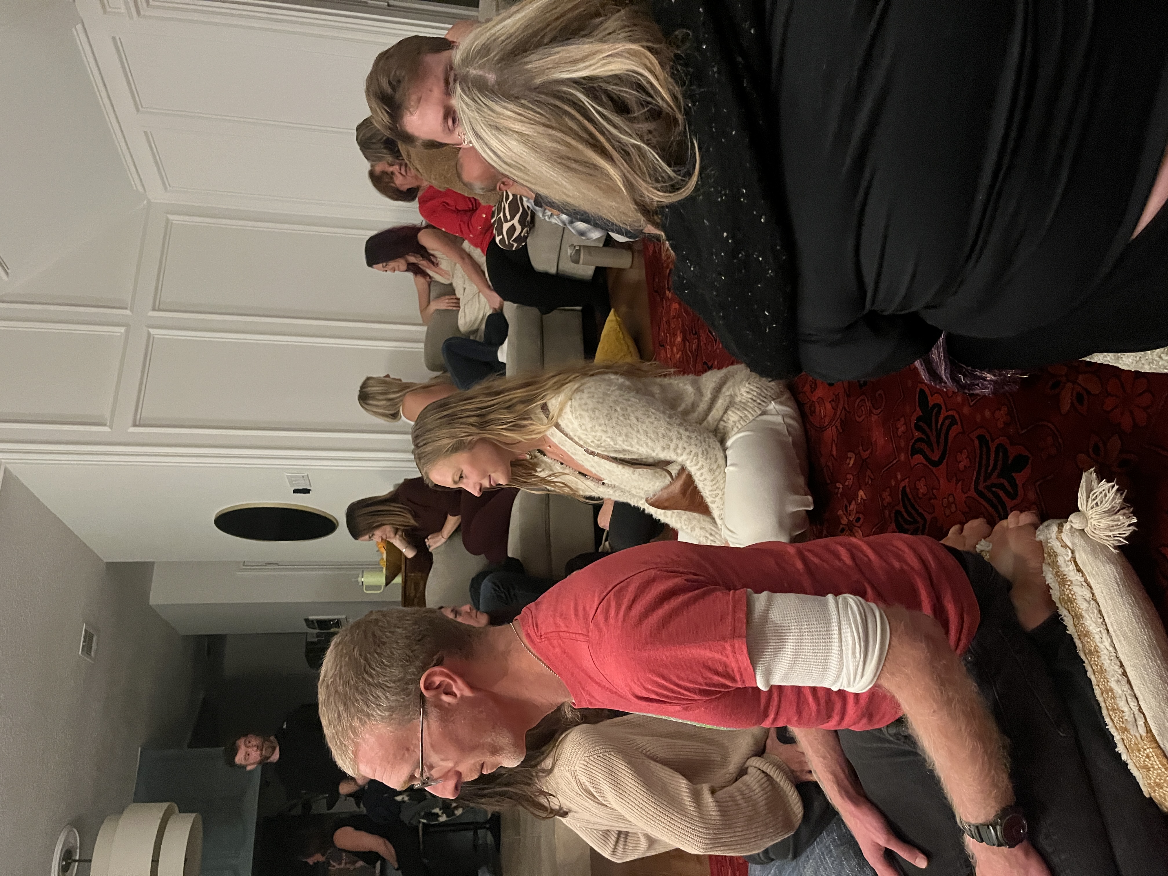 People practicing conscious connection in a Community circle