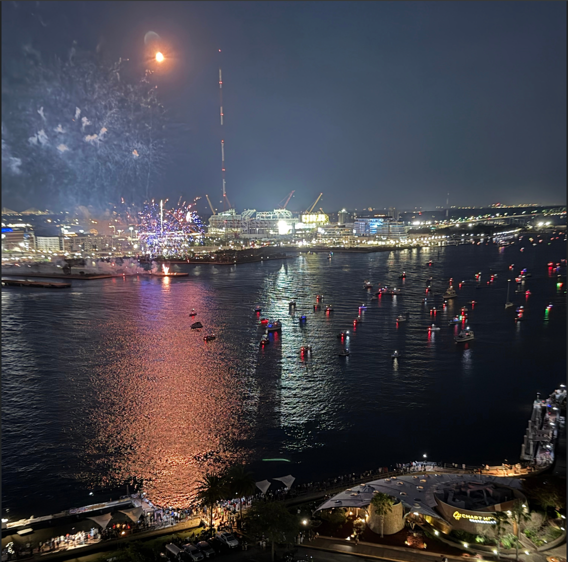 4th of July rooftop view, Jacksonville