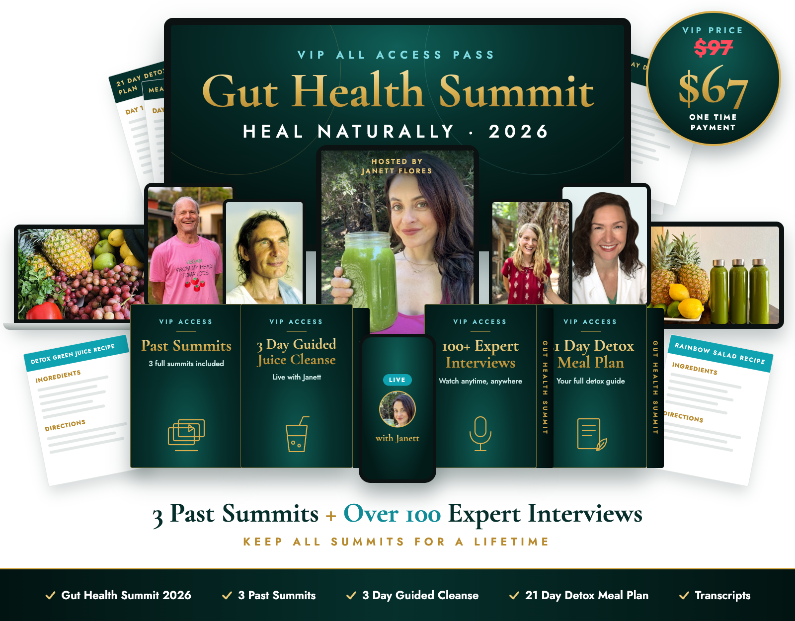 Gut Health Summit VIP All Access Pass bundle