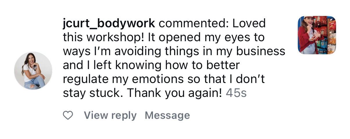 Testimonial screenshot