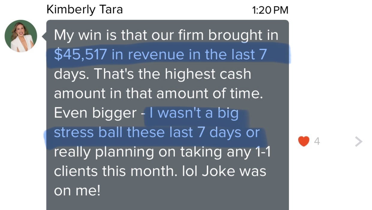 Kimberly Tara testimonial