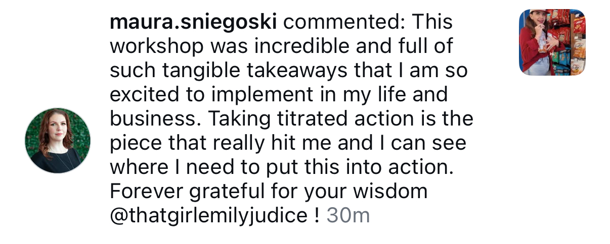 Testimonial screenshot