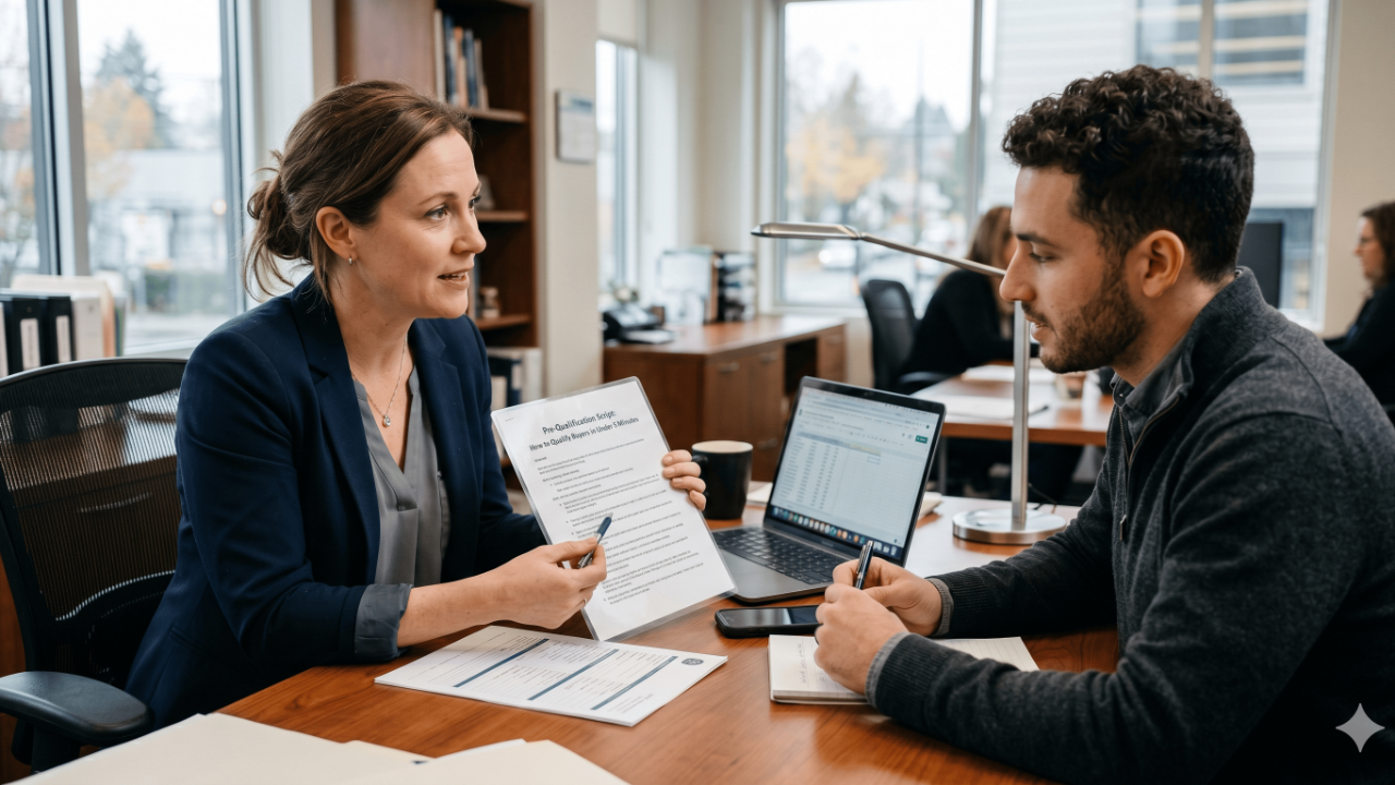 Pre-qualification script for real estate agents &mdash; qualify buyers in under 5 minutes