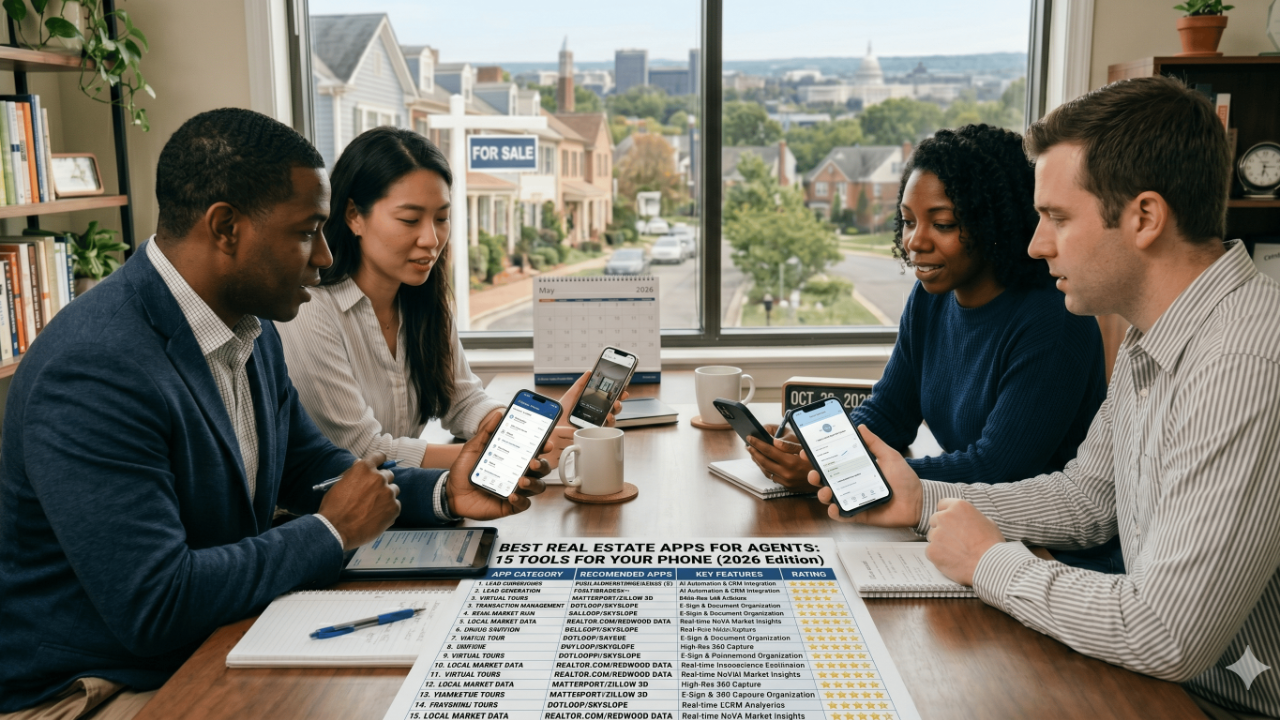 Best real estate apps for agents in 2026 &mdash; 15 mobile tools every realtor should have on their phone