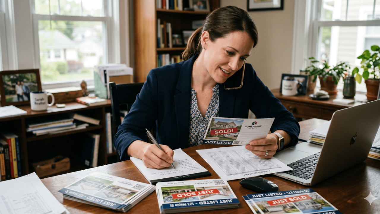 How to get listings from just listed and just sold postcards in 2026 &mdash; real estate agent playbook