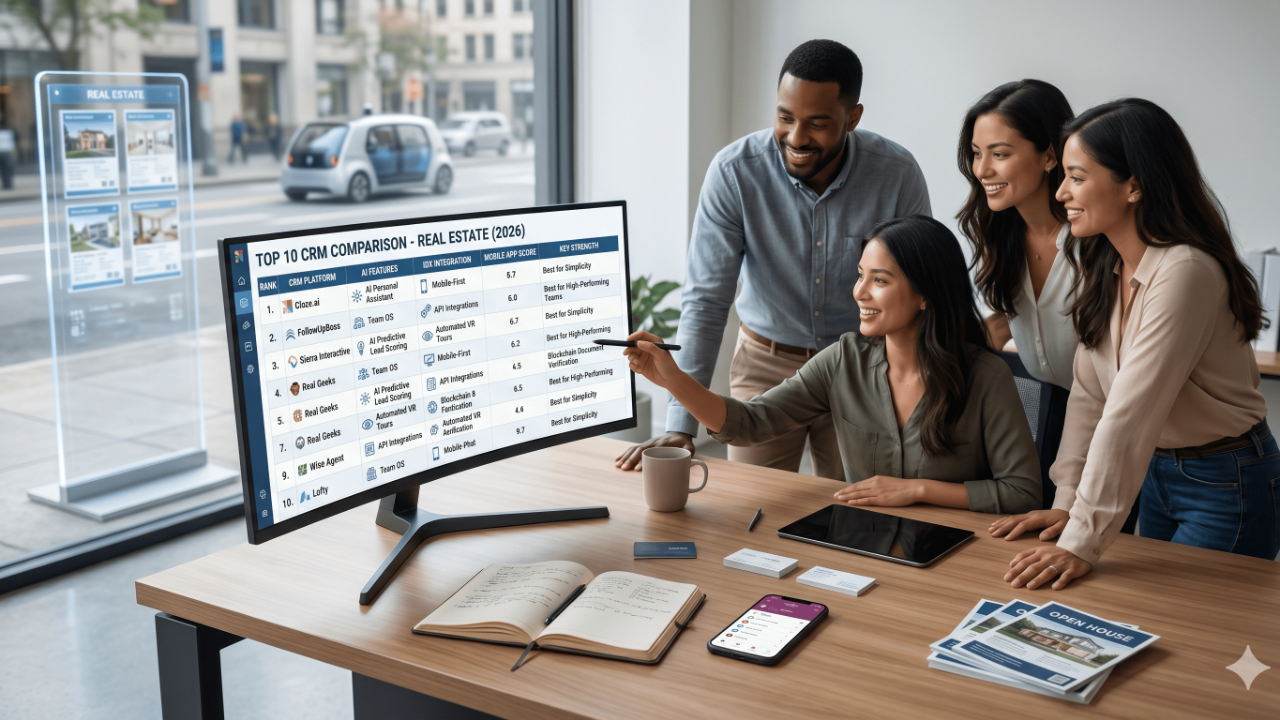 Best CRM for real estate agents in 2026 &mdash; top 10 platforms compared