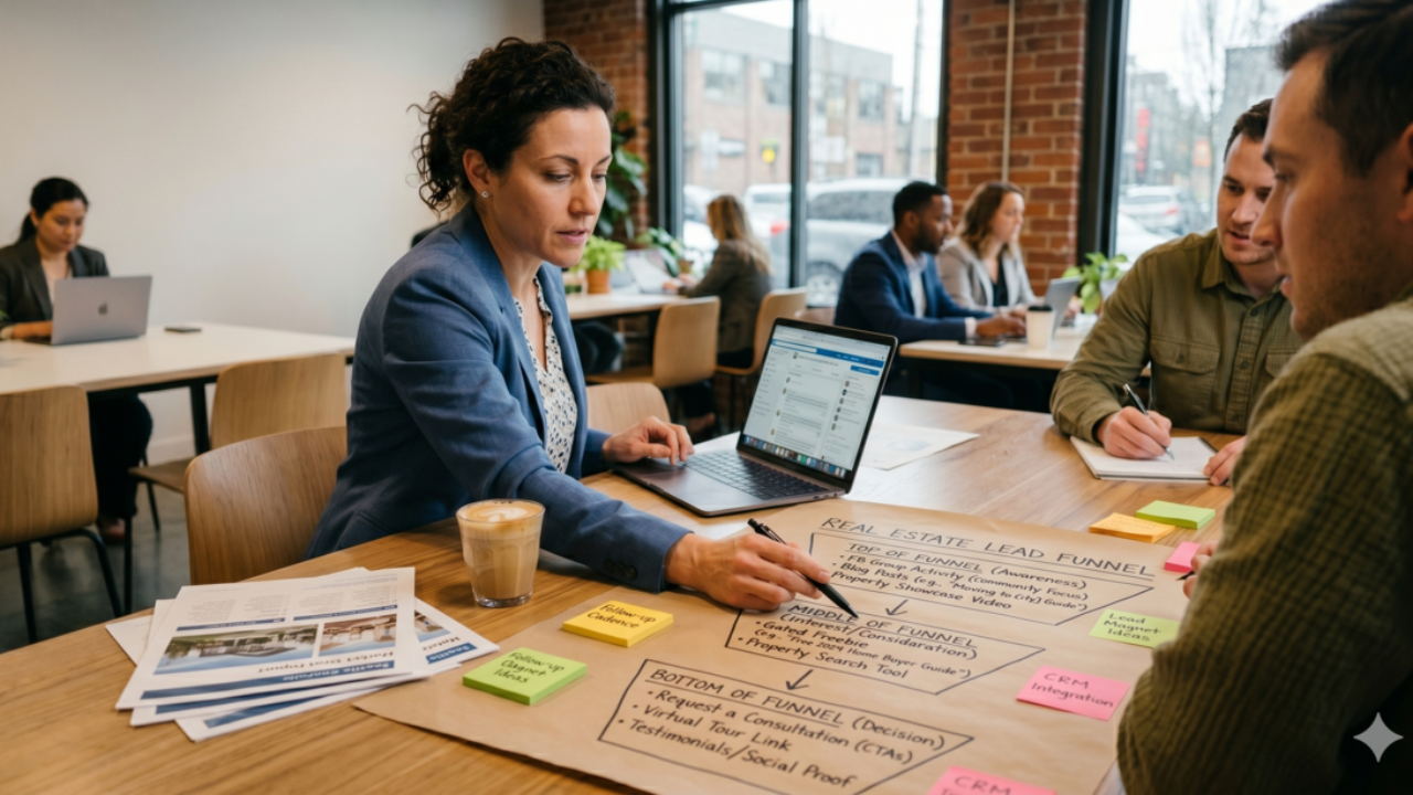 How to build a real estate lead funnel from scratch — the 5-stage system