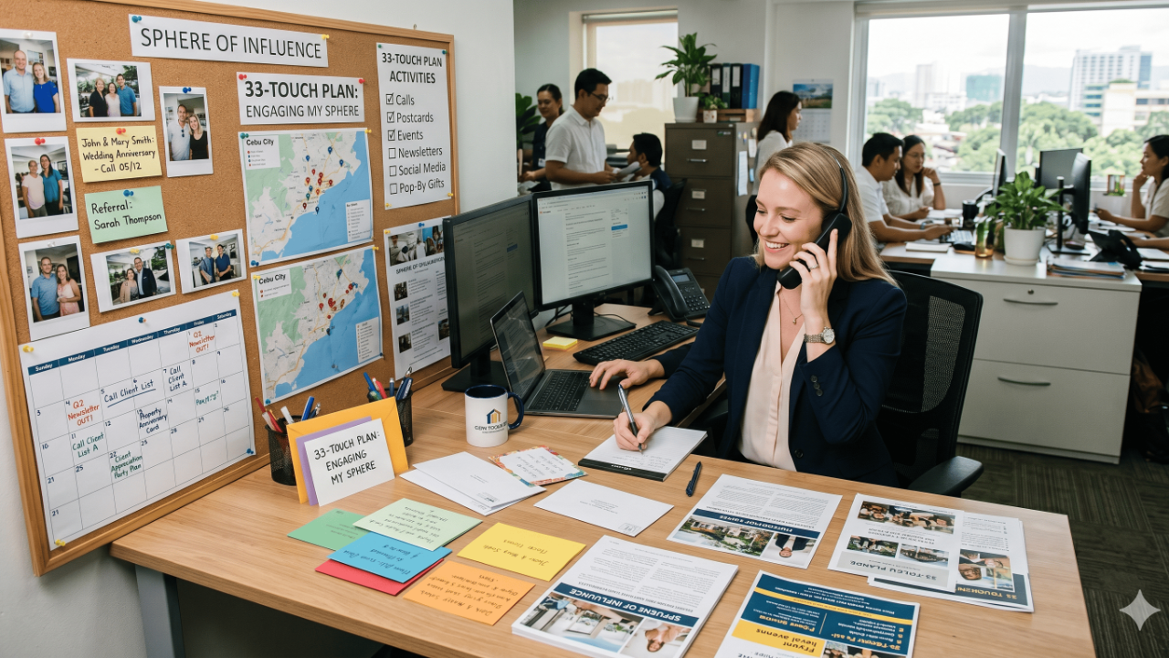 Realtor hosting an open house and converting visitors into buyer clients