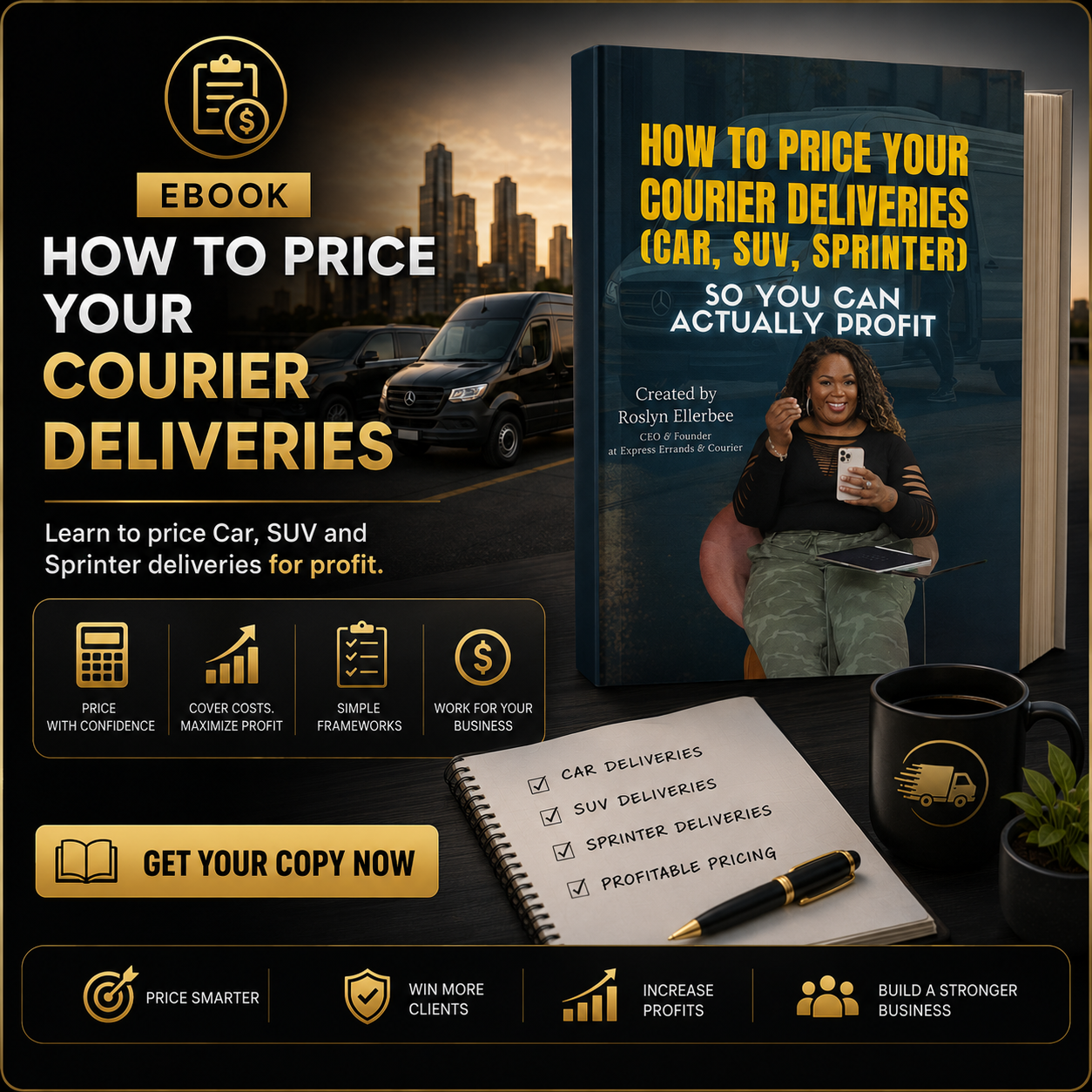 How to Price Your Courier Deliveries eBook cover