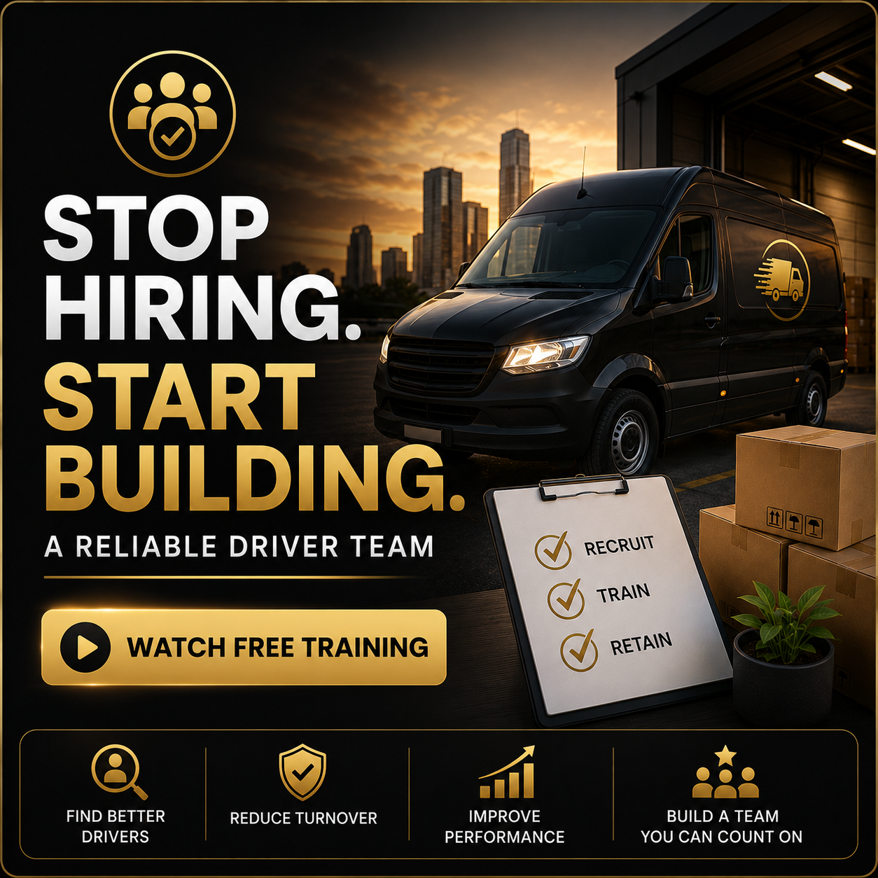 Stop Hiring Start Building a Reliable Driver Team training cover