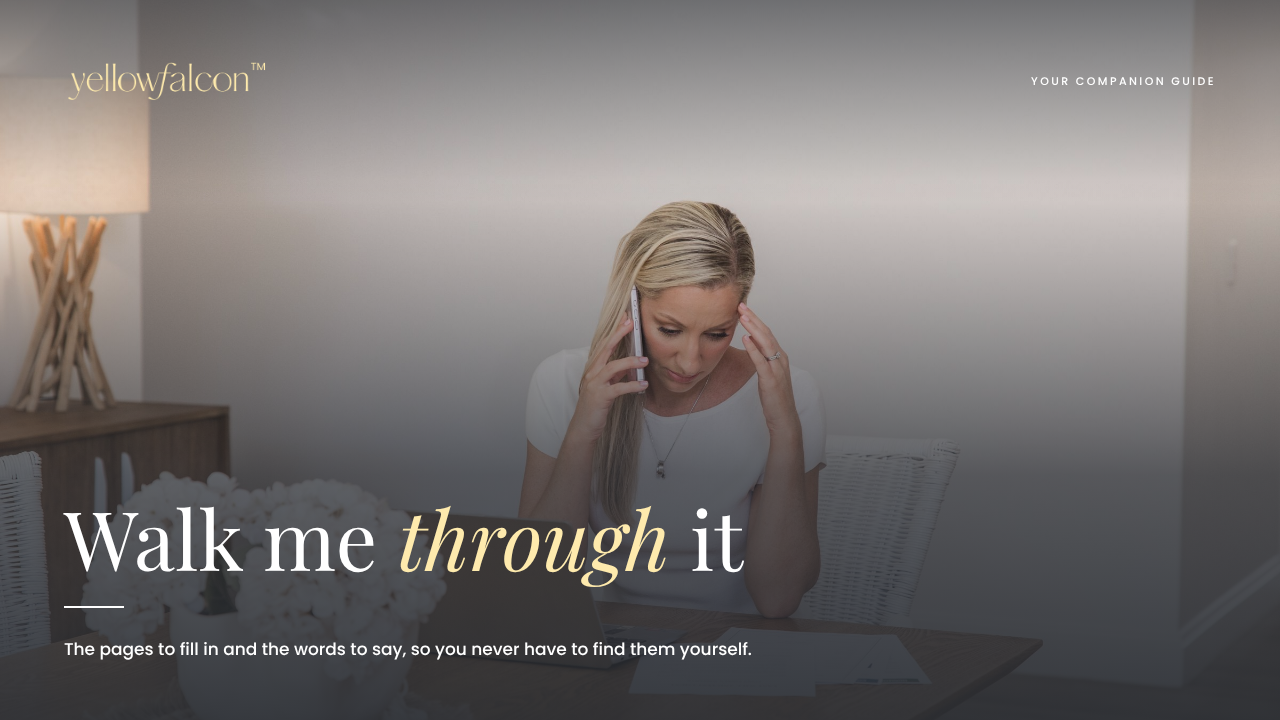 Walk Me Through It, the guided version of the What To Do When Someone Dies checklist