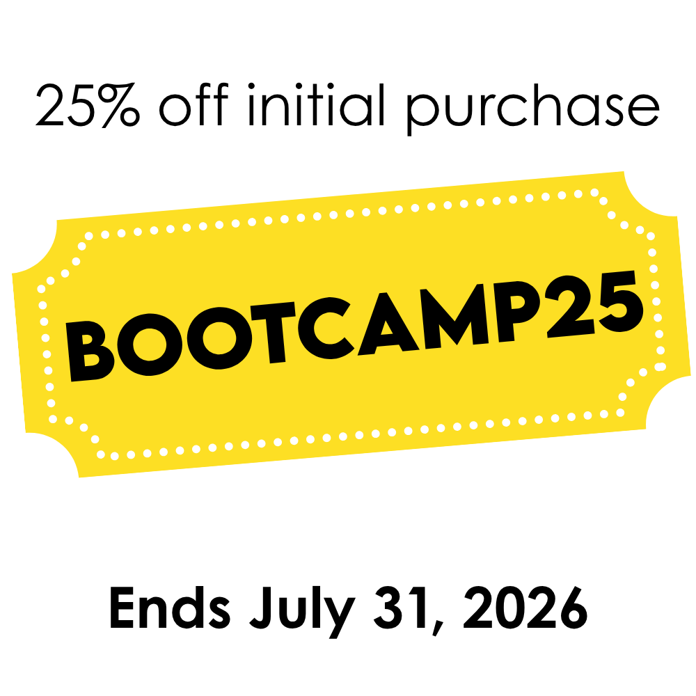 BOOTCAMP25 coupon — click to enlarge