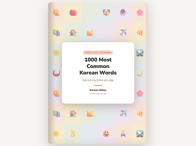 1000 Most Common Korean Words book