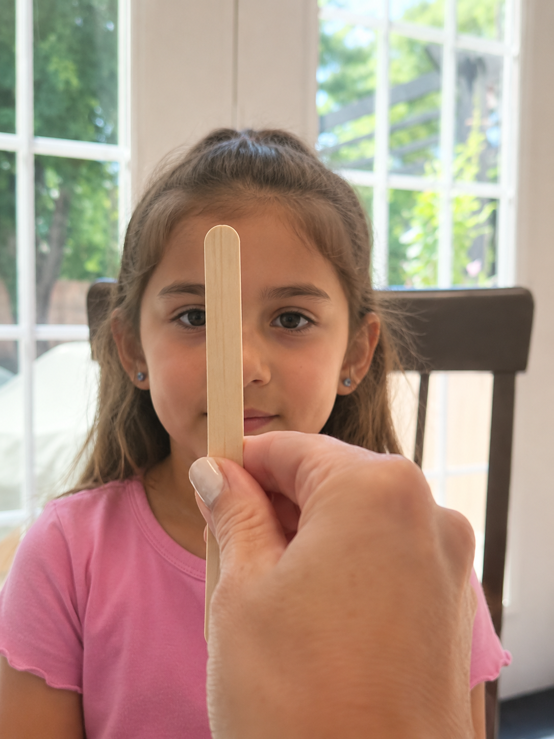 Popsicle stick eye tracking evaluation