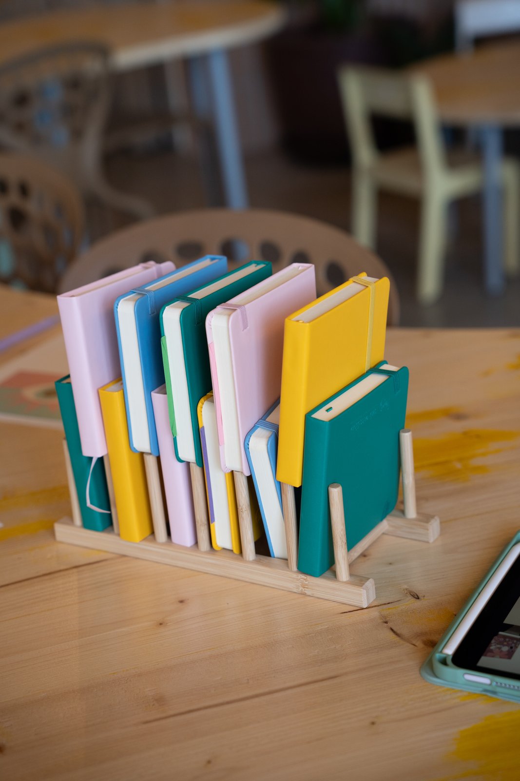 Cuadernos de colores listos para una Art Life Session