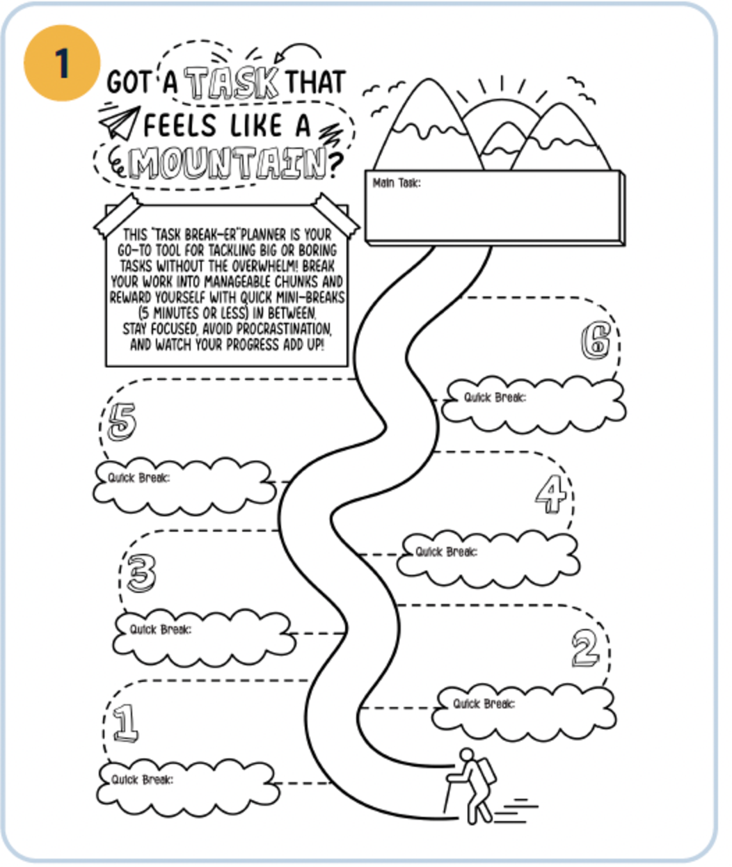 The Task Break-er planner page