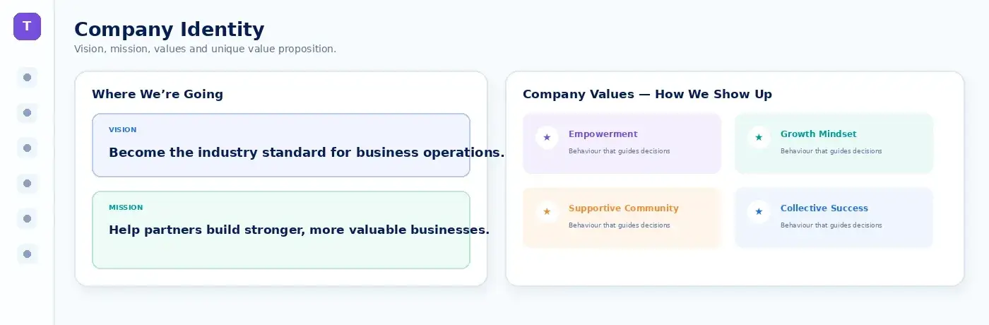 Company Identity preview