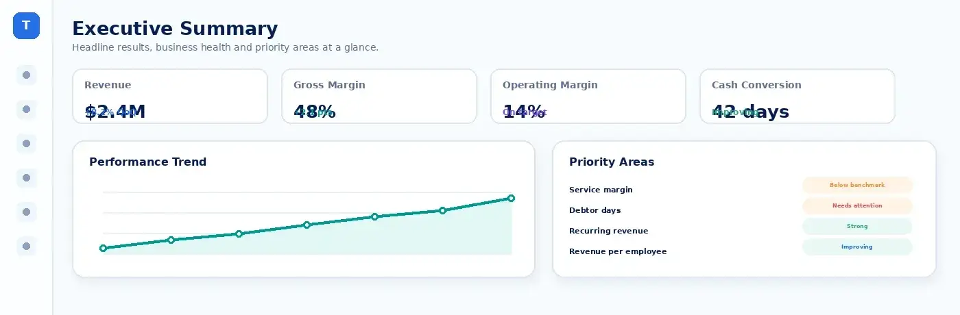 Executive Summary dashboard preview