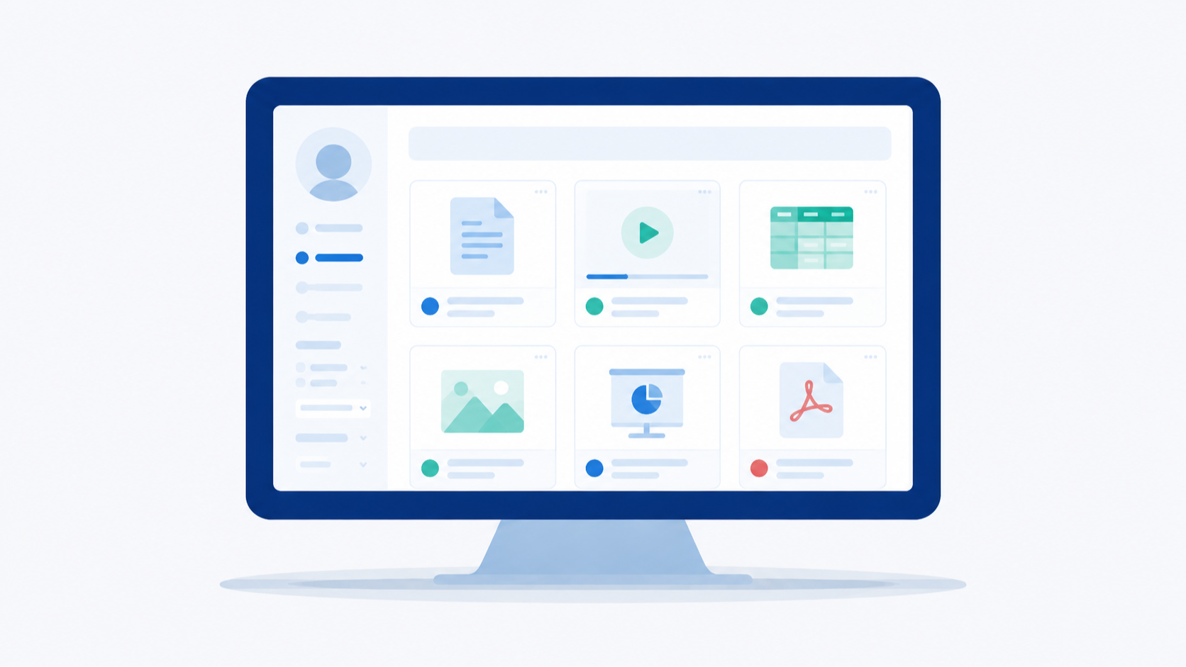 Resource library illustration