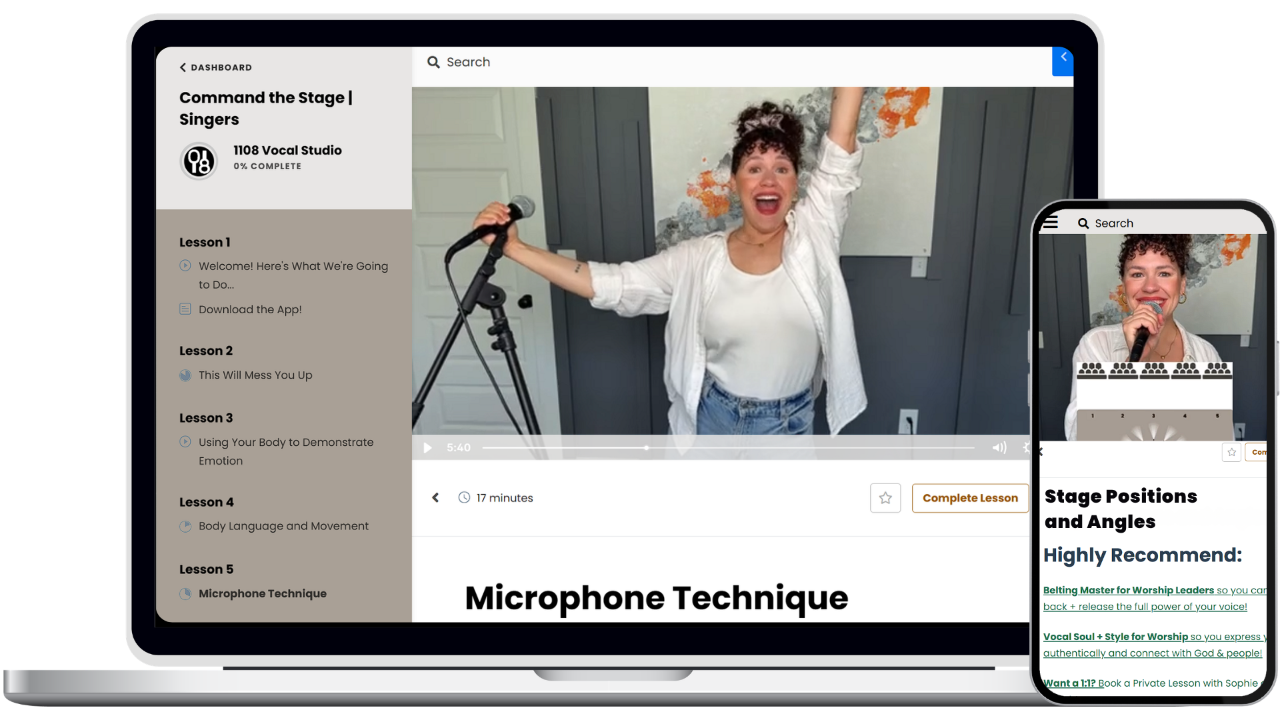Command the Stage for Singers