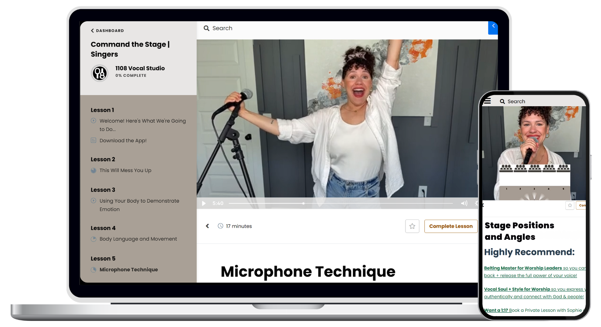 Command the Stage for Singers