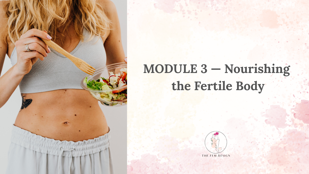 Module 3: Nourishing the Fertile Body