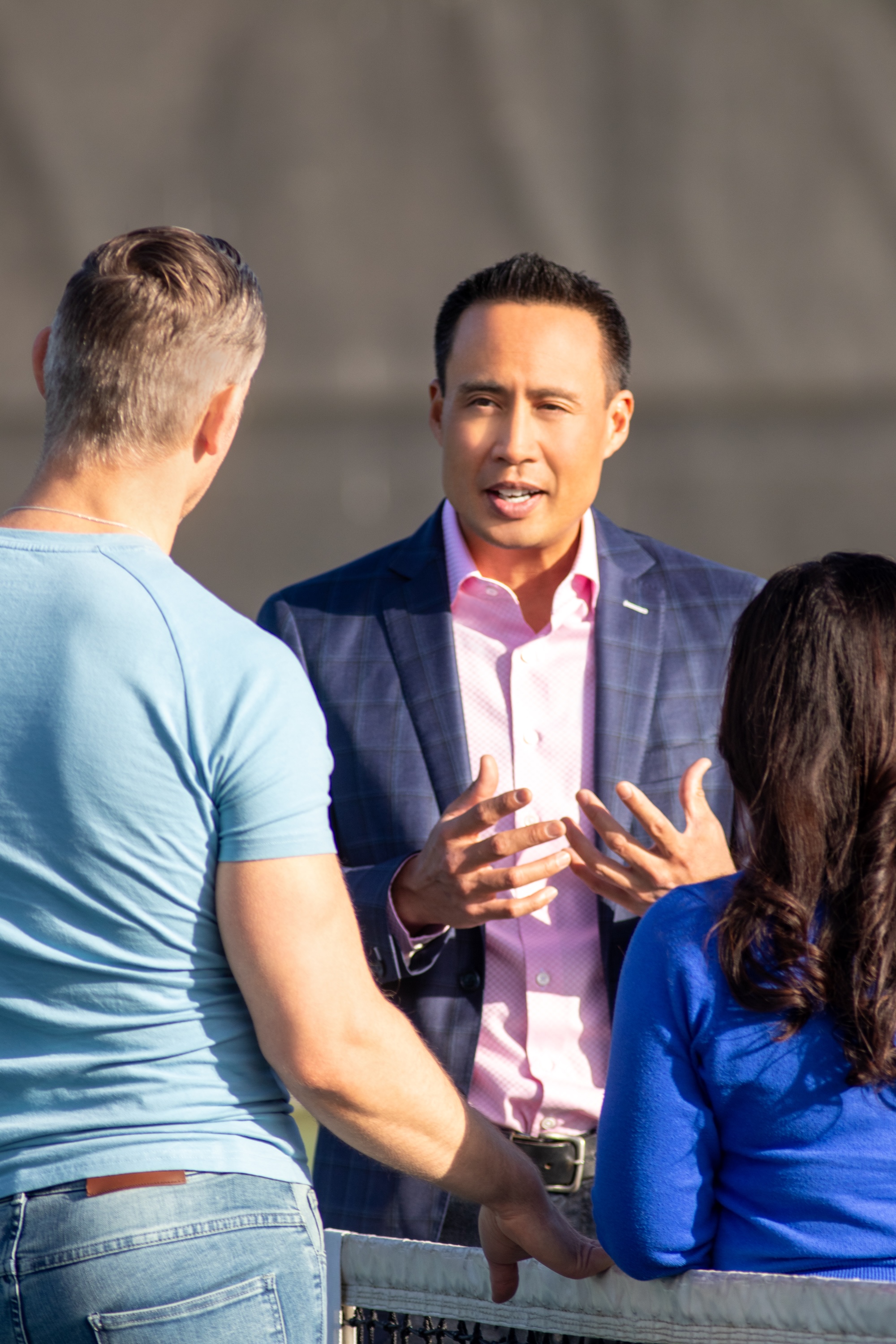 Alan Regala coaching a franchise owner