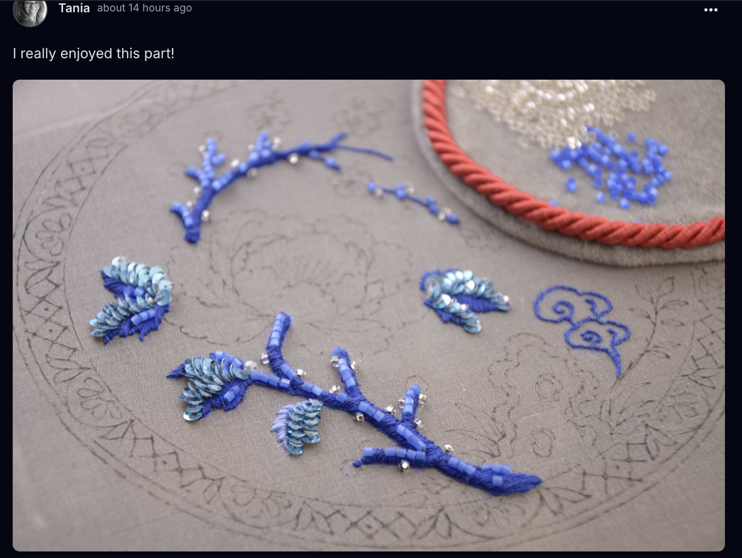 A post from inside the challenge community