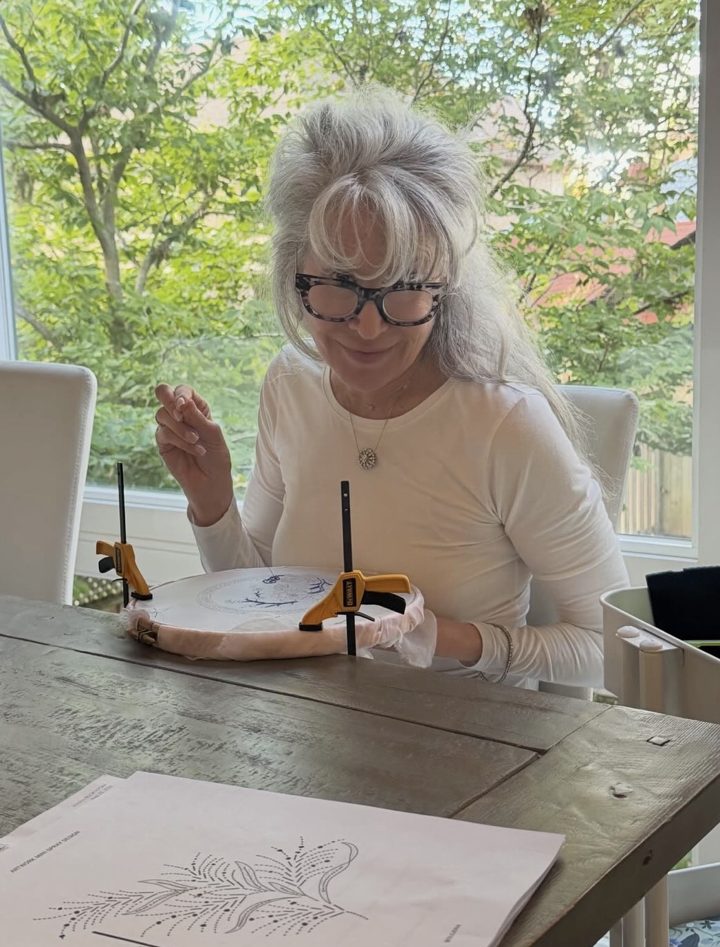 A student of the October Challenge at work