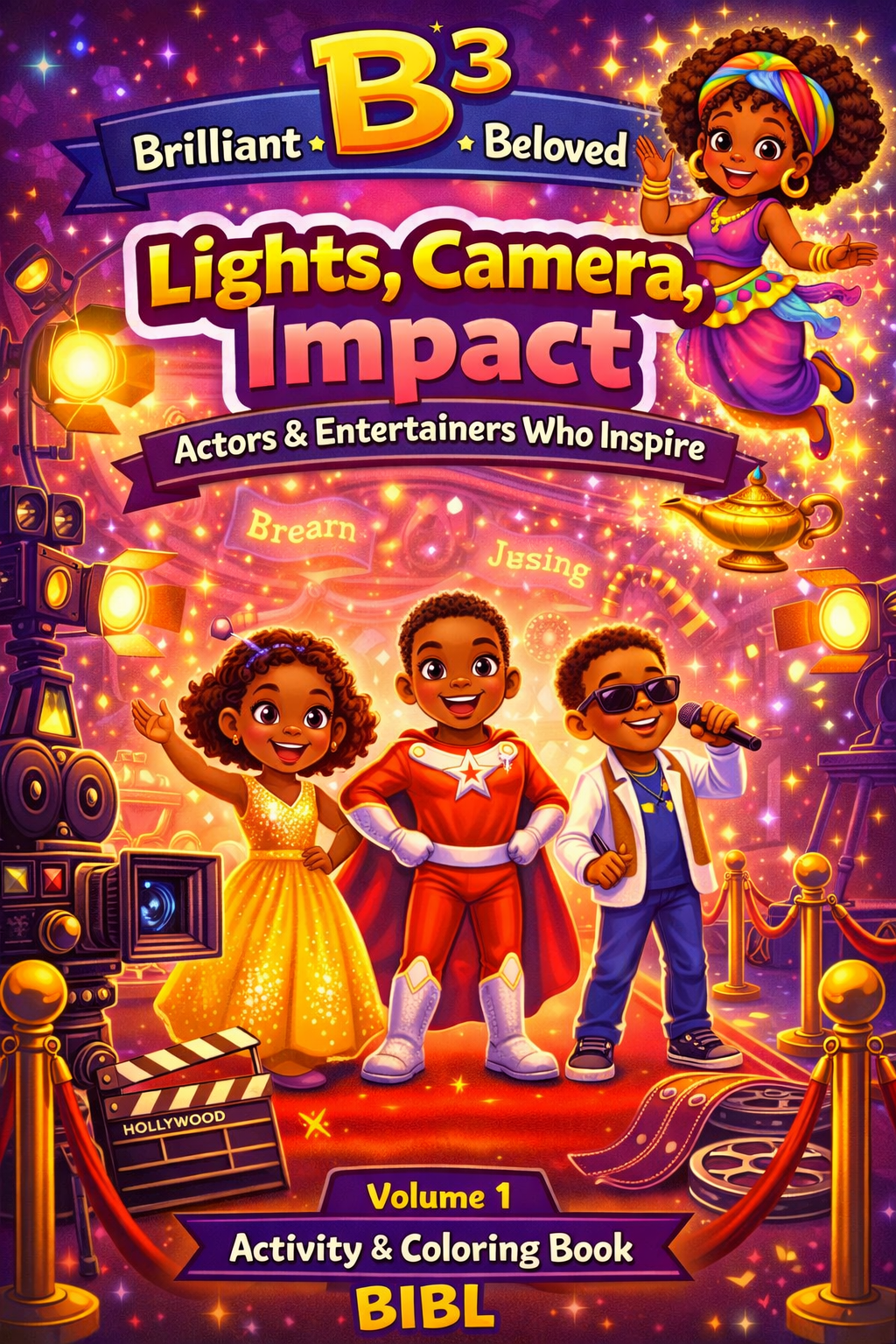 Lights, Camera, Impact activity book cover