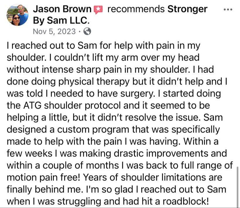 Jason's testimonial