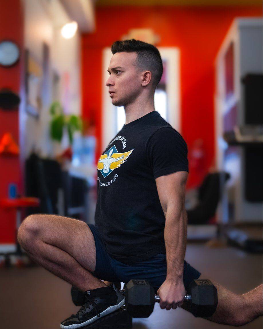 Sam Breitstein training