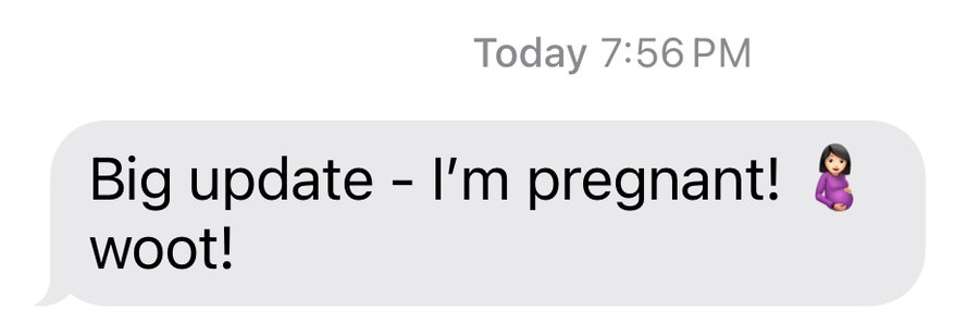 Big update - I'm pregnant! woot!