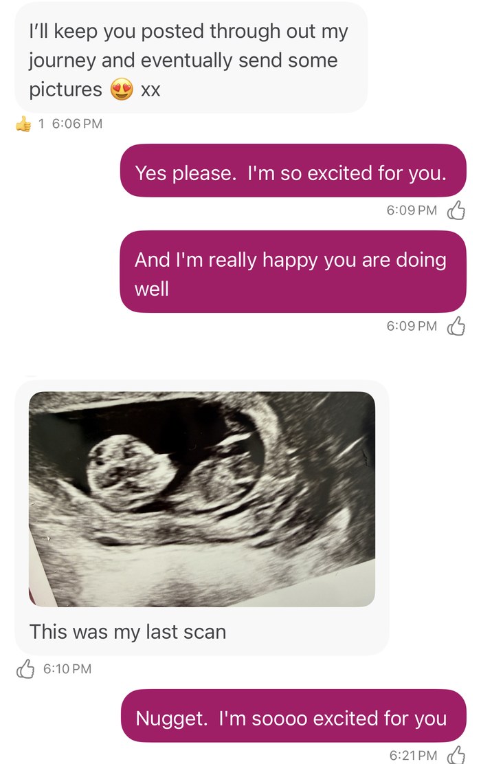 Lyndell shares her ultrasound: This was my last scan