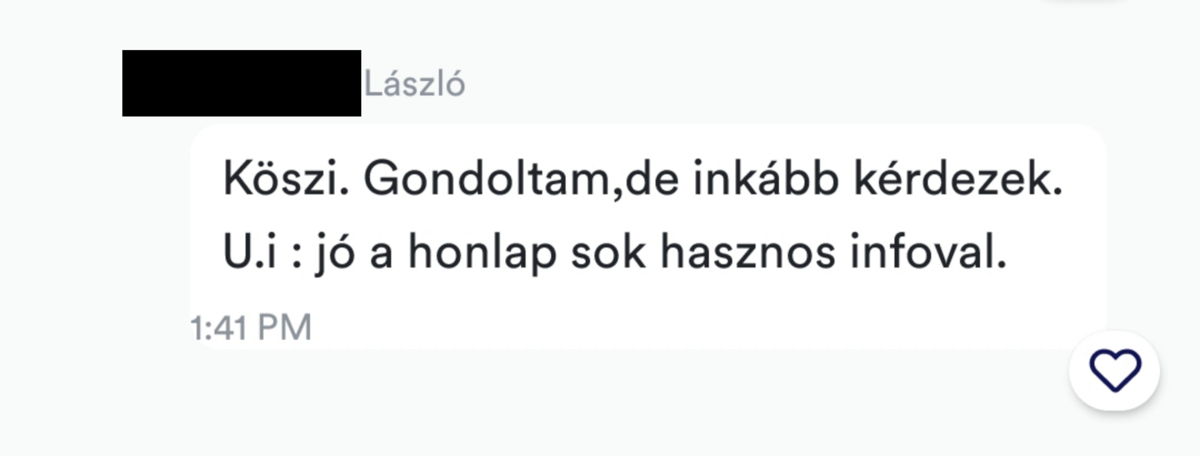 Tag visszajelzés