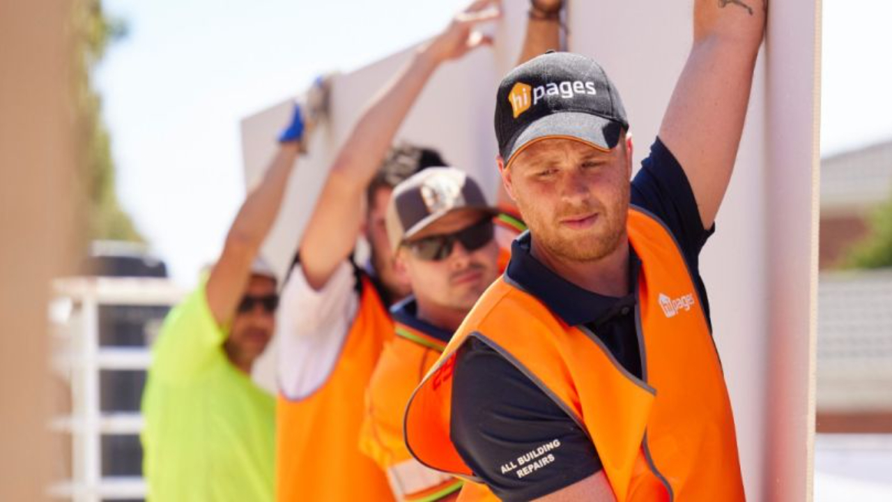 Australian tradie ready to start with HiPages marketing system