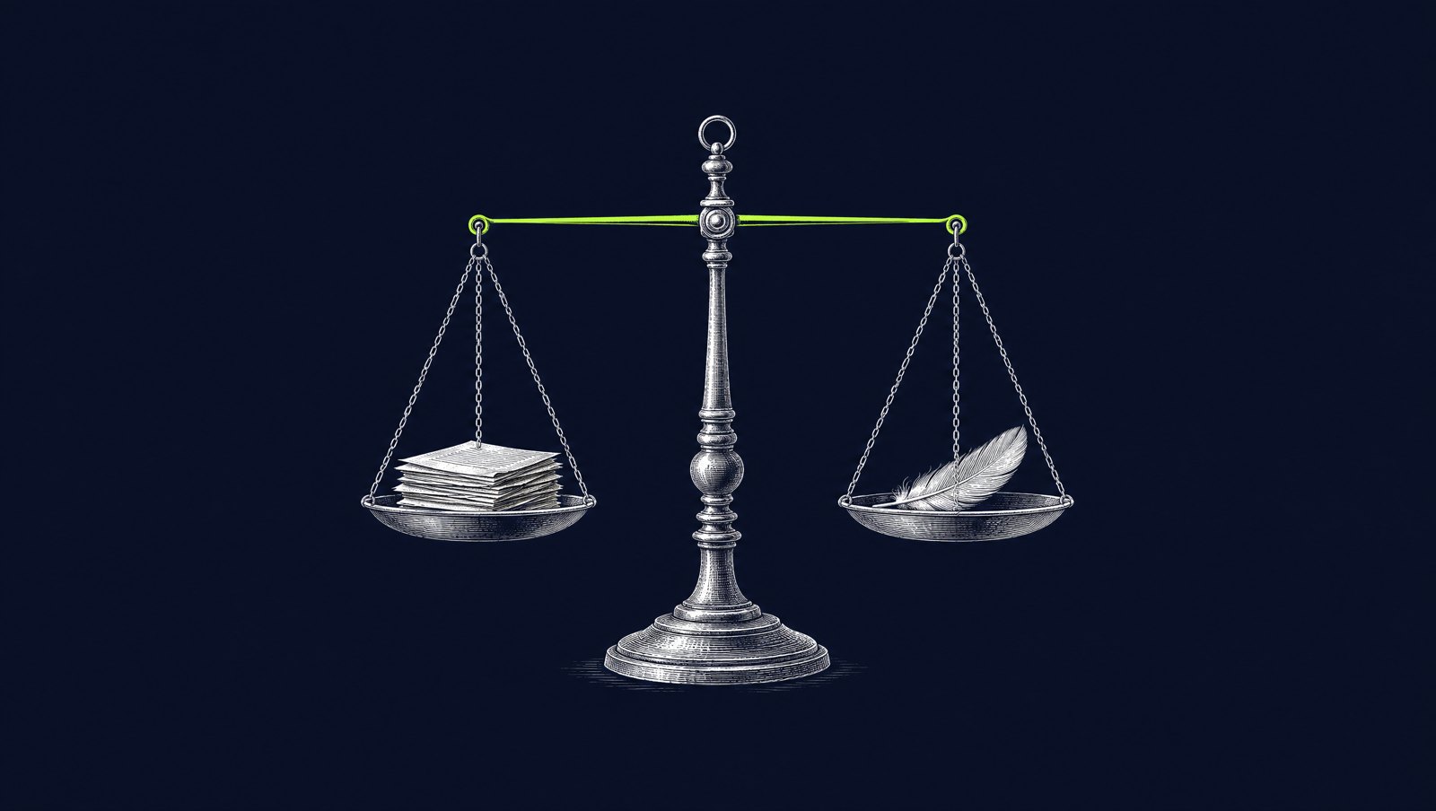 A balance scale